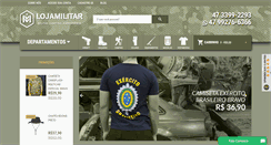 Desktop Screenshot of lojamilitar.com.br