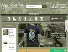Tablet Screenshot of lojamilitar.com.br